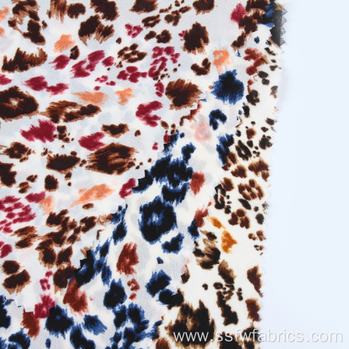 100% Polyester Woven Chiffon Printed Moss Crepe Fabric